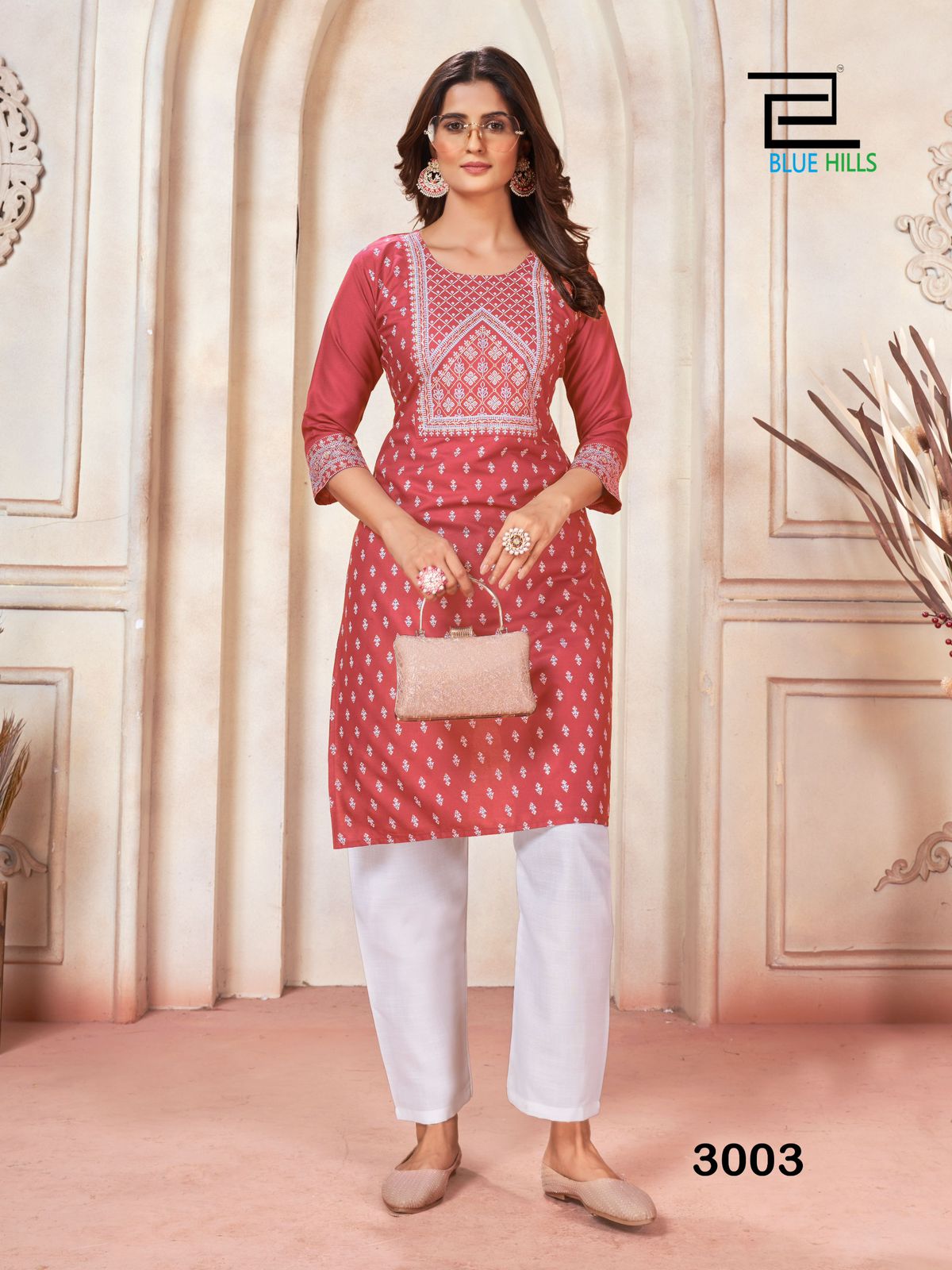 Peacock Vol 3 By Blue Hills Rayon Foil Printed Kurtis Catalog